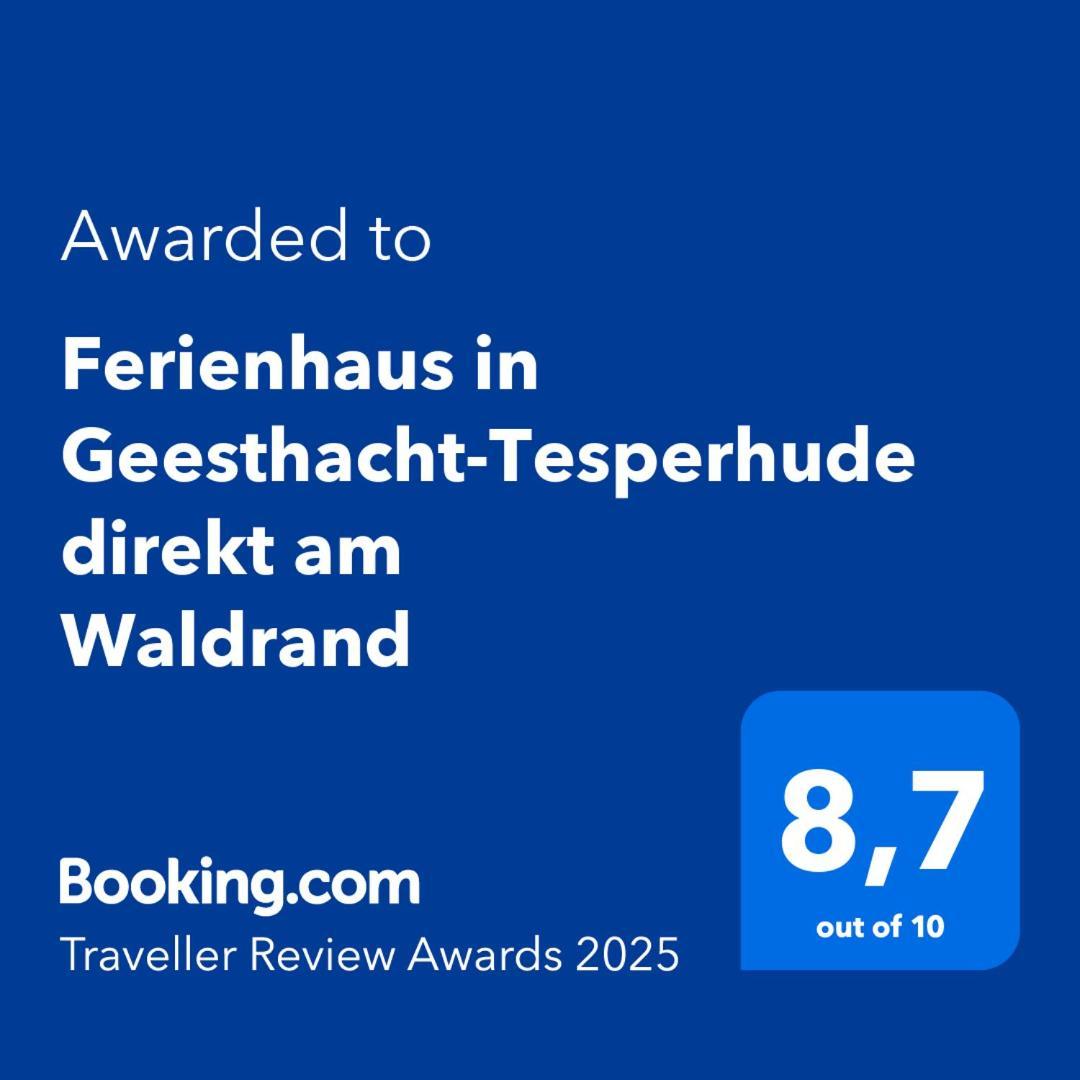 Ferienhaus In Geesthacht-Tesperhude Direkt Am Waldrand Exterior foto